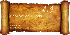 Lenkovics Gunda névjegykártya